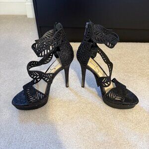 Jessica Simpson Bonilynn Platform Dress Sandals - Size 5 1/2  Black